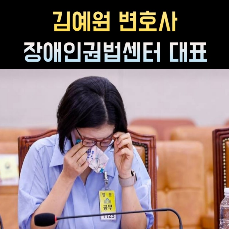 김예원 변호사 프로필, 나이 학력 고향 재산 정치경력 장애인권법센터