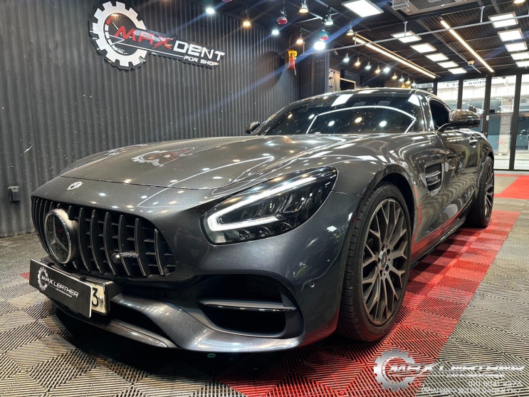  시흥 벤츠 GT AMG 자동차 용품으로 인한 이염변색 손상 실내복원
