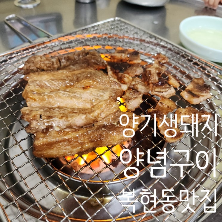  대구 복현오거리 술집 양기 생돼지양념구이 맛있는 돼지고기집