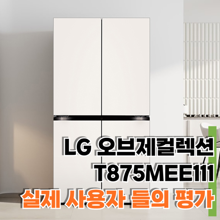  LG 오브제컬렉션 냉장고 T875MEE111, 실제 구매자 사용 후기 모음 구입 예정이시면 필독