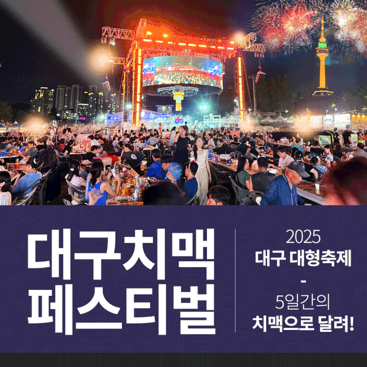  2025 대구치맥페스티벌 두류공원 228자유광장 실시간 준비상황