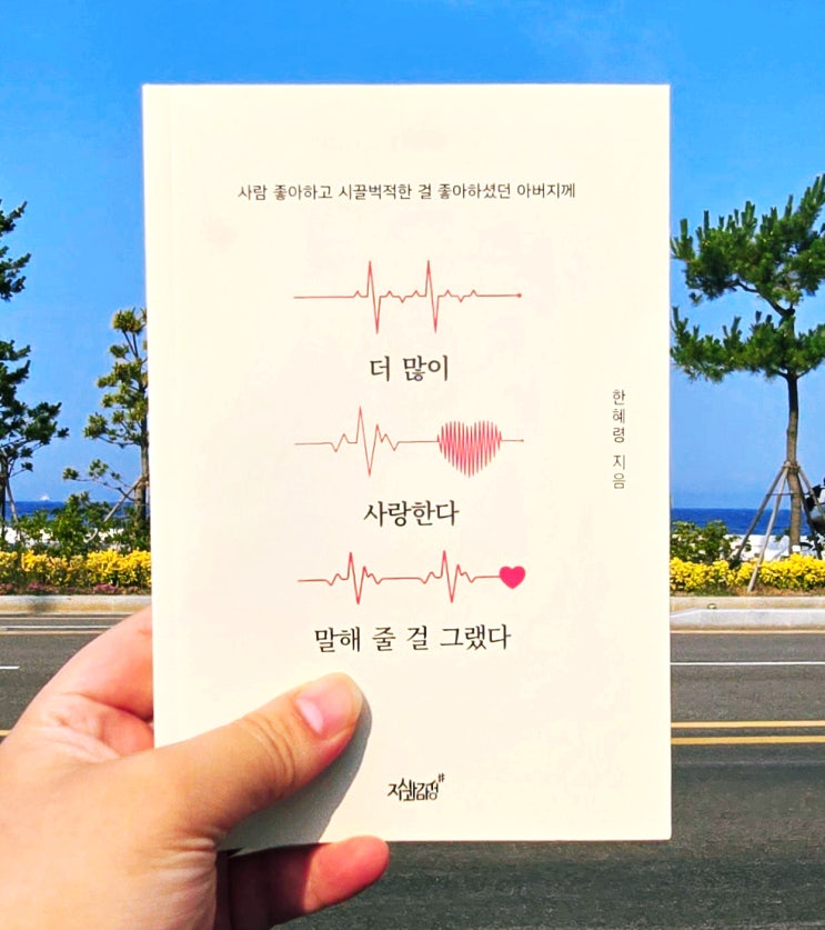 마음이 찡한 가족에세이 추천 더 많이 사랑한다 말해 줄 걸 그랬다/지식과감성/한혜령지음