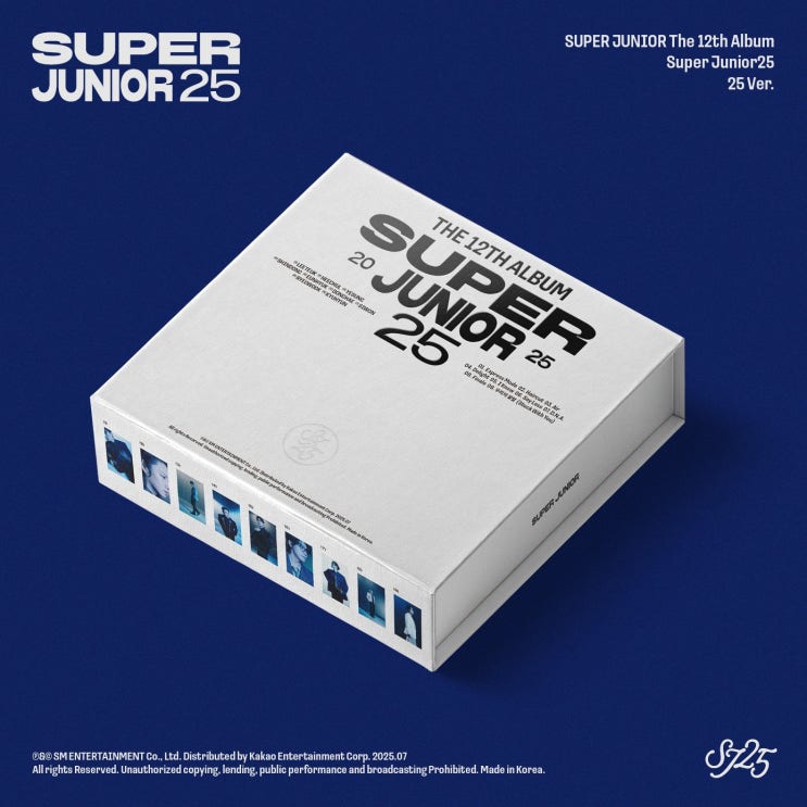<b>슈퍼주니어 20주년</b> 컴백 대성공! 정규 12집 Super Junior25... 