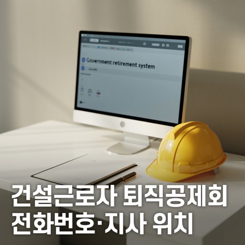 건설근로자 퇴직공제회 전화번호·지사 위치 : 신청 방법까지 안내