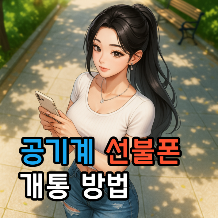  핸드폰 공기계 개통 선불폰 유심 접수 방법 안내