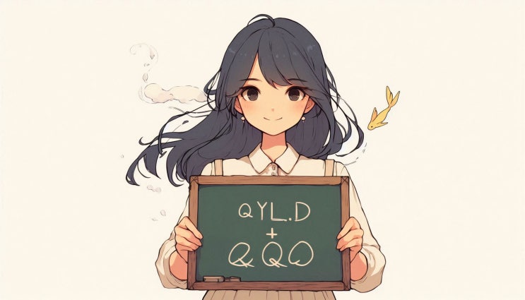  QYLD (≒ TIGER 미국나스닥100커버드콜(합성), 나스닥 100 월만기 커버드콜 ETF) + QQQ + 환율 + 예금 분산 투자 (평균-분산 그래프) [자산 배분 시즌 2]