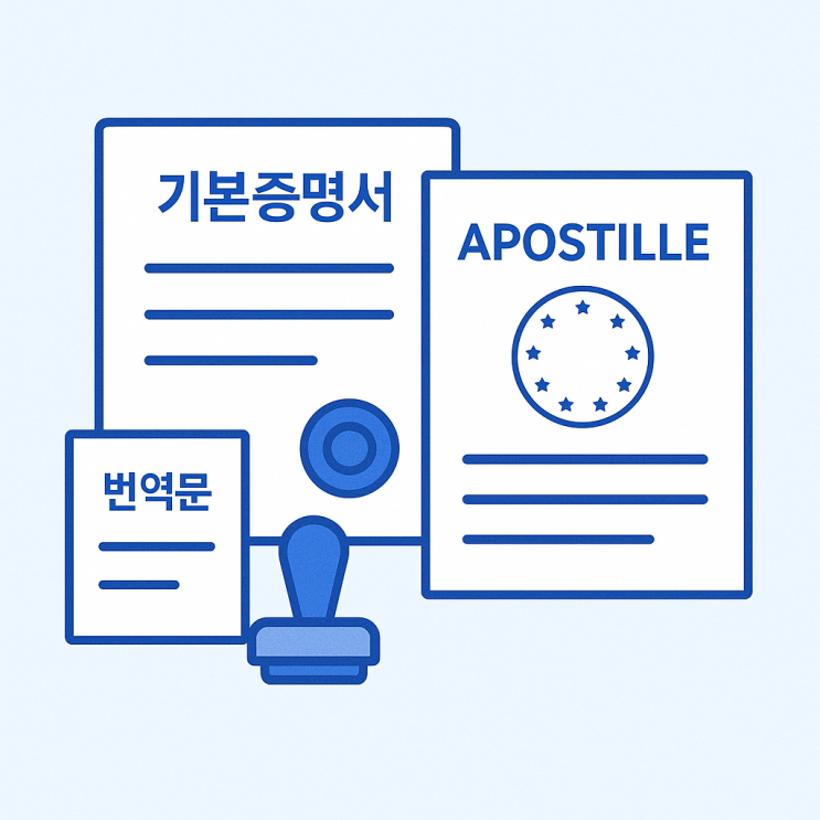  기본증명서 아포스티유 발급부터 번역공증까지 한 번에 끝내는 법