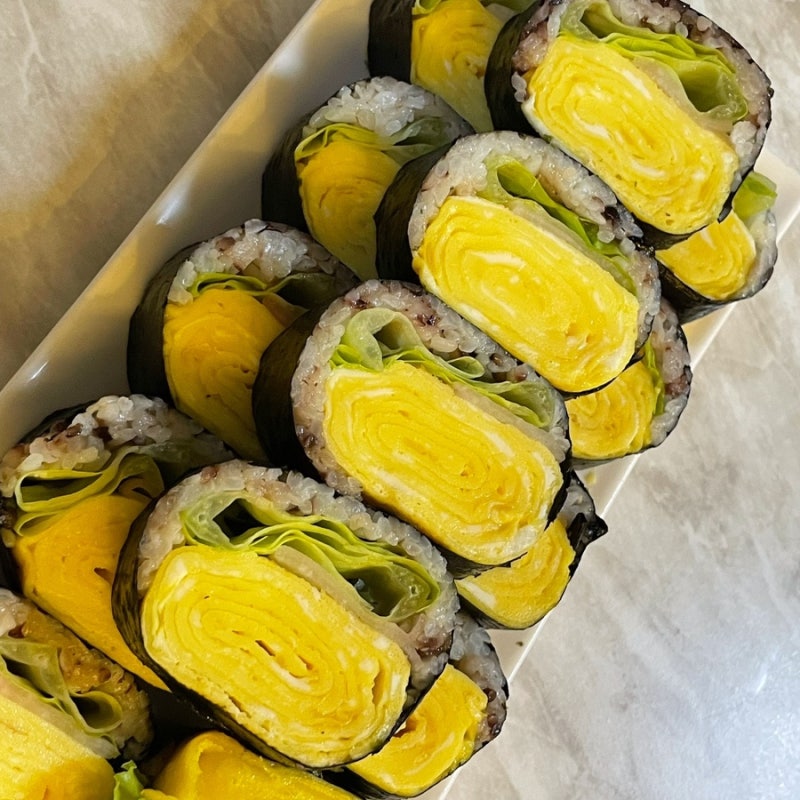 식물원 김밥 만들기:흑미통계란김밥/강민경이 극찬한 ‘김밥계의 에르메스’