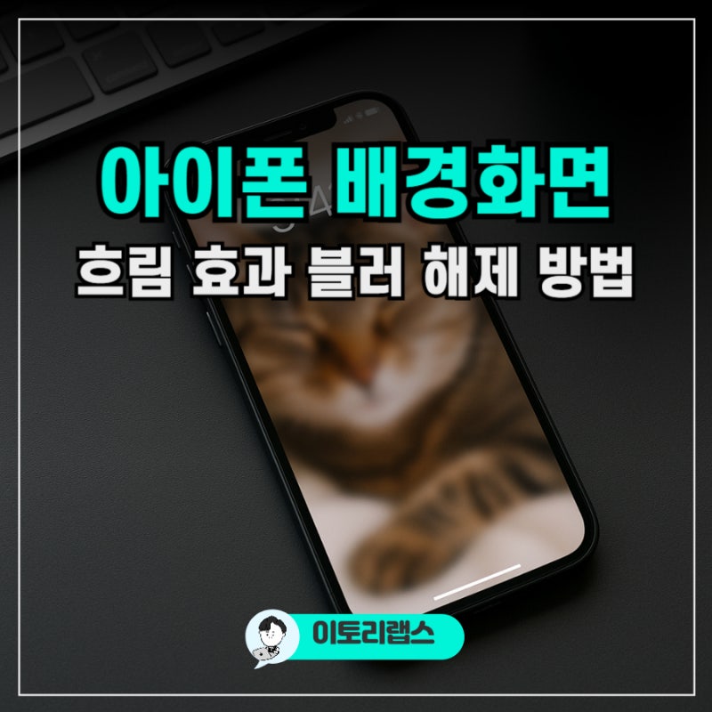 아이폰 배경화면 블러 처리 - 흐림 효과 해제하는 방법 정리