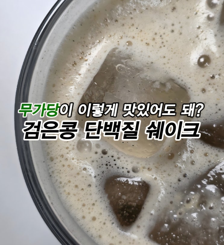  식사대용 프로틴 헬씨몽드 제로당 무가당 단백질 쉐이크 서리태 검은콩맛(ft. 검은콩 효능)