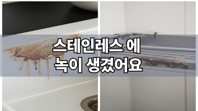 스테인레스에 녹 이 생겼어요 그이유와 녹제거 방법