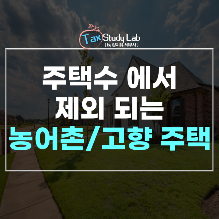  양도세 비과세, 주택 수 제외 요건 완벽 분석! (농어촌주택/고향주택 편)