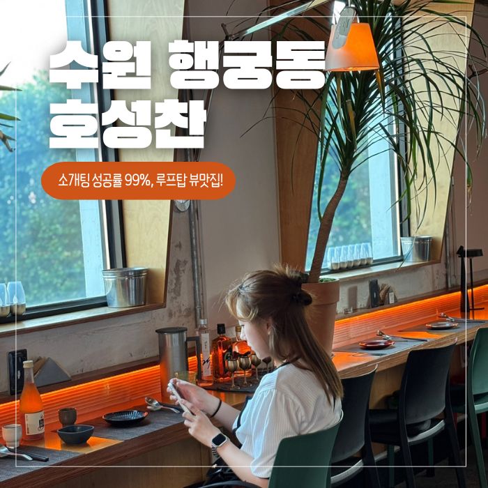  수원 행궁동에서 이런 뷰를? 카페 NO, 술집 맞습니다.루프탑 뷰맛집 '호성찬'