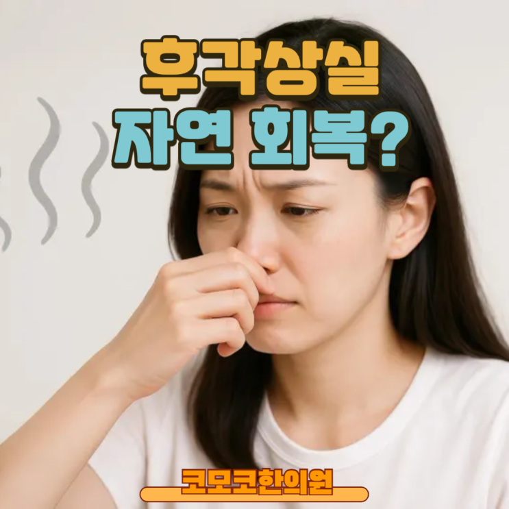  감기 후 후각상실, 언제까지 기다려야 하나. 후각 한의원, 코모코한의원에서 알려드립니다.