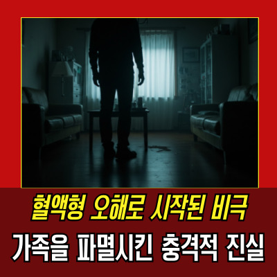  혈액형살인사건, 엄마의 오해로 가족이 파멸한 충격적 이야기