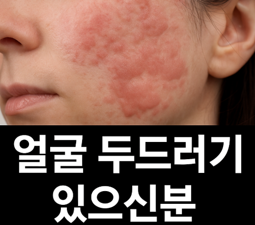  얼굴 두드러기 가려움 증상 원인 연고 약 간지러움 해결!
