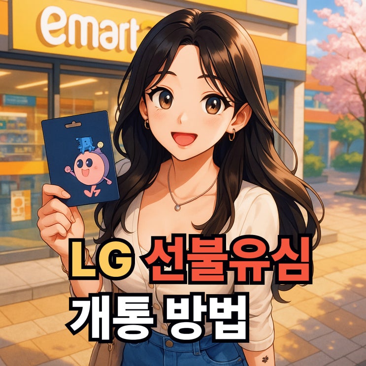  LG 선불유심 편의점 구매 및 개통 진행 방법