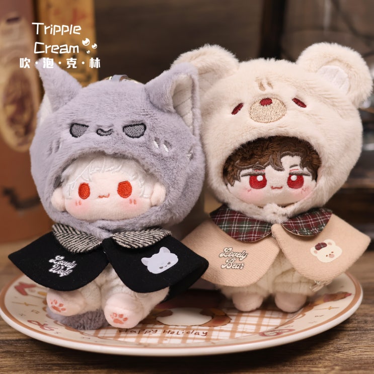  10cm 곰과 늑대 세트 인형옷 아이돌인형옷