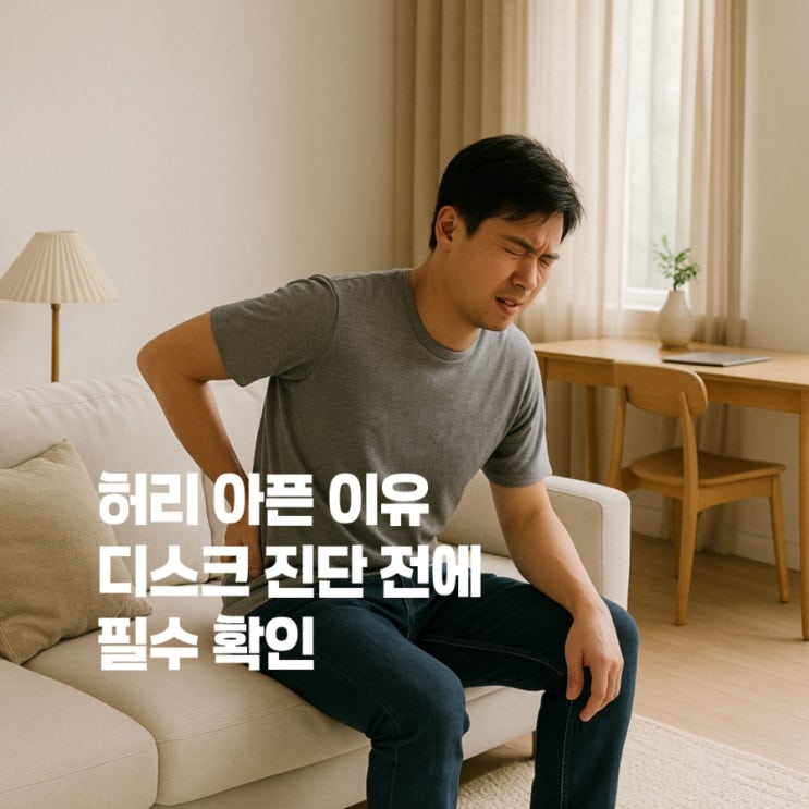  디스크 진단 전에 알았더라면... 내 생활이 허리를 망쳤다