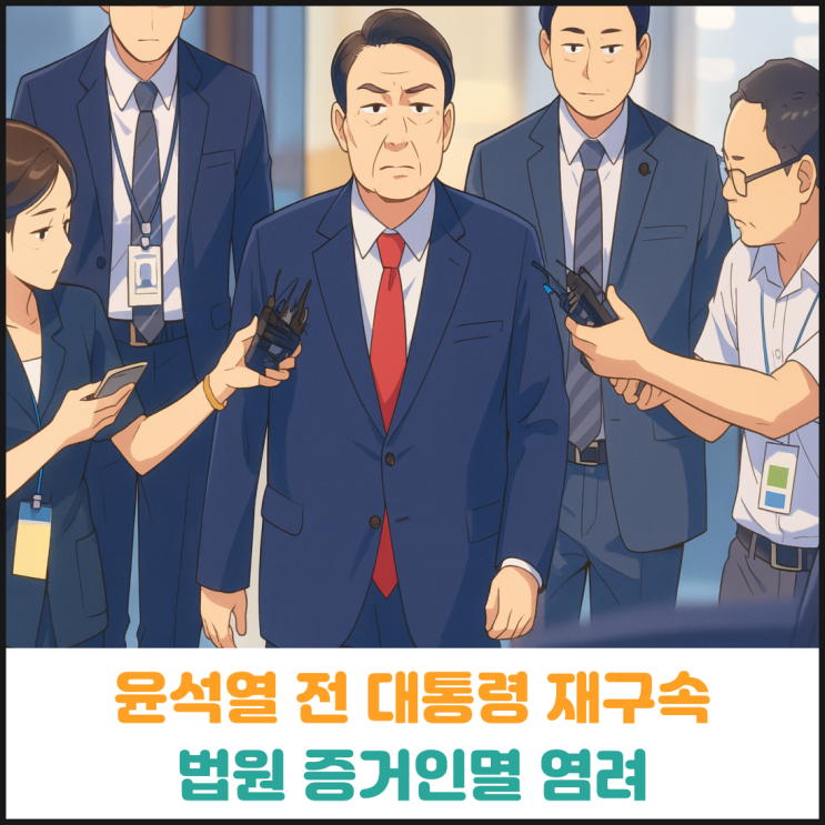  윤석열 전 대통령 재구속, 법원 증거인멸 염려