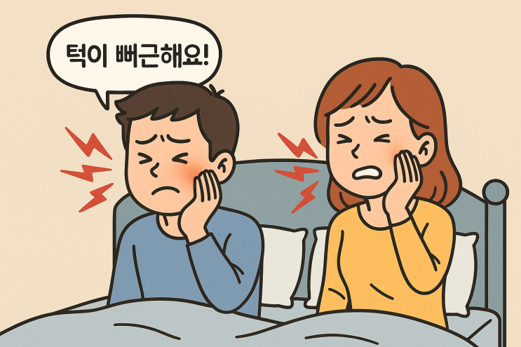  턱통증 턱관절과 근육 문제일 수 있다
