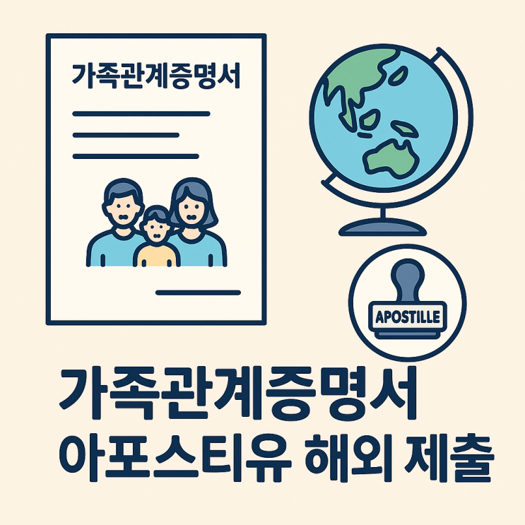 가족관계증명서 아포스티유 발급, 해외 제출 전 꼭 확인하세요!