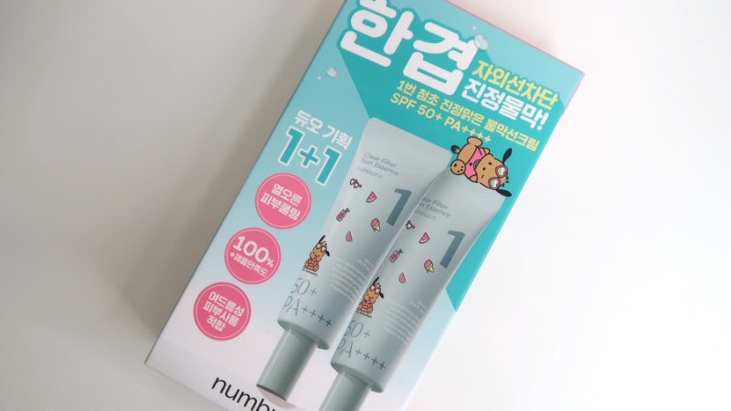 올영 선크림 추천 넘버즈인 청초 진정 맑은 물막 선크림 듀오 기획