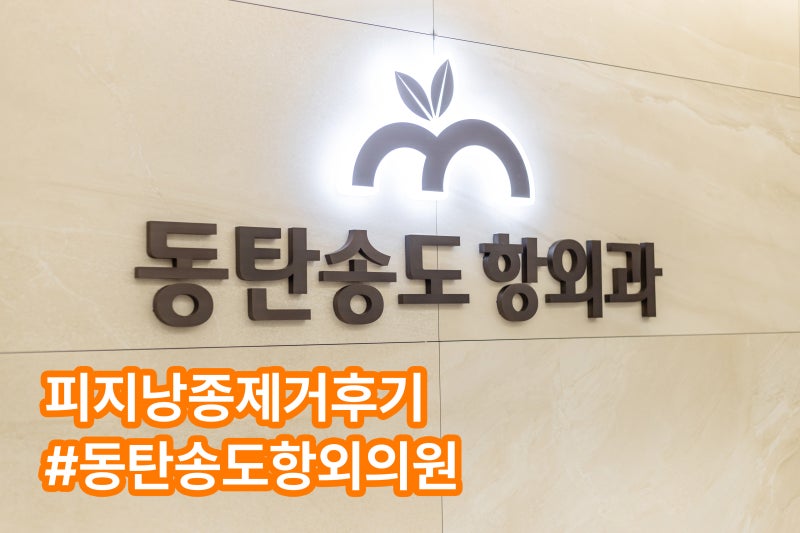 동탄송도항외과의원 피지낭종 제거후기