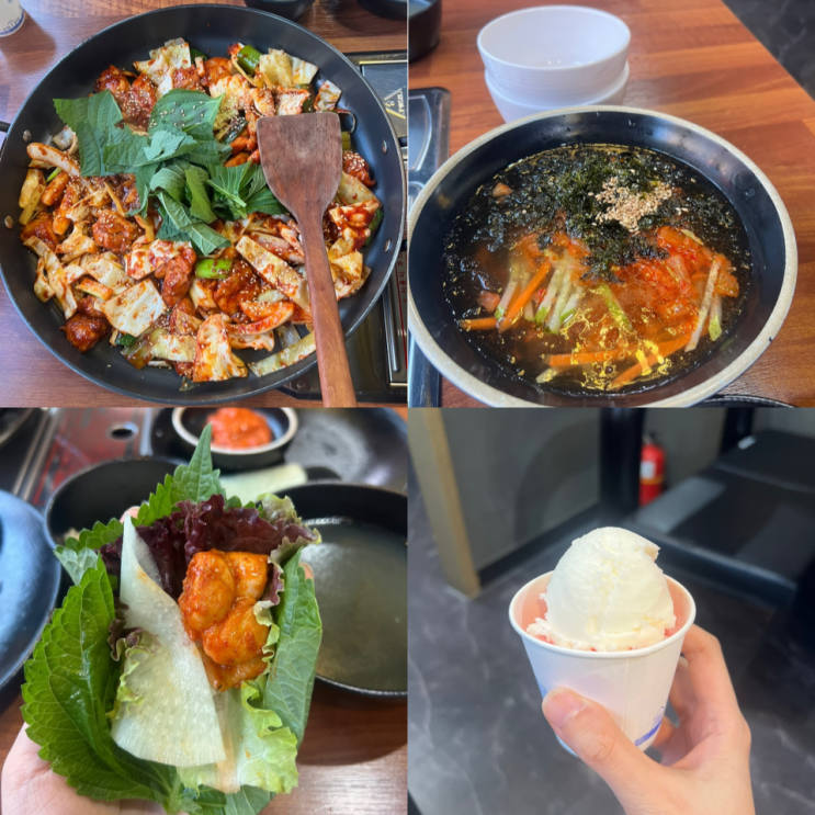  쌈채소 무한 가성비 너무 좋은 검단 닭갈비 맛집 초록쌈