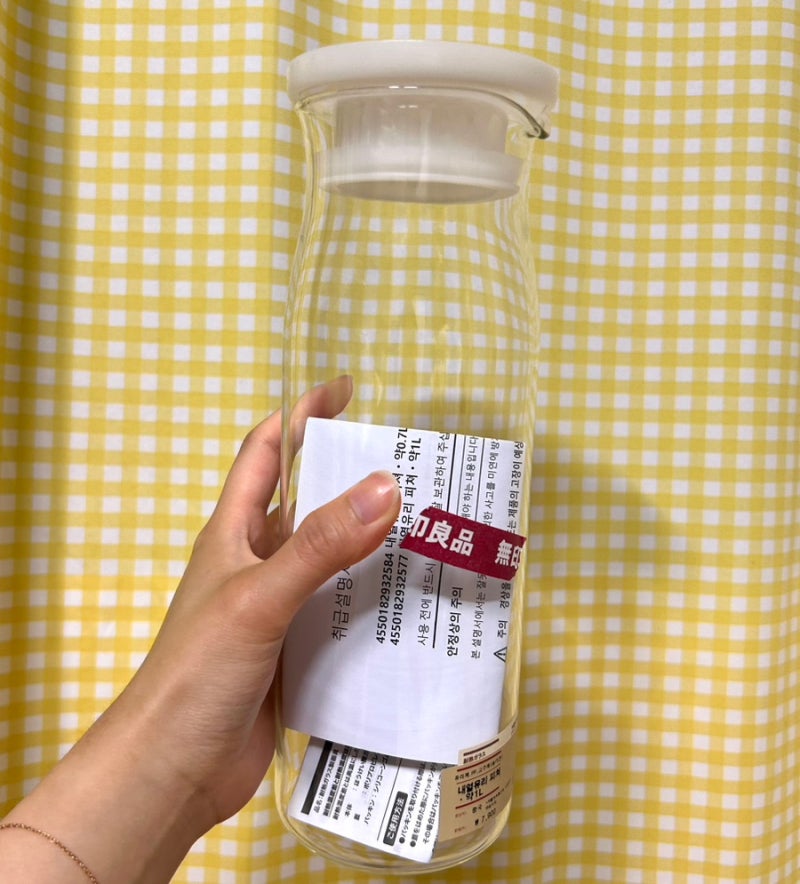 무인양품 내열유리물병 추천 냉장고 물병 내열유리 피쳐 1L