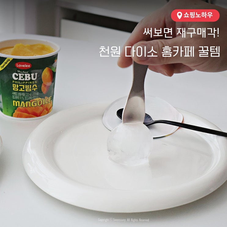  천원 다이소 홈카페 꿀템! 써보면 재구매각