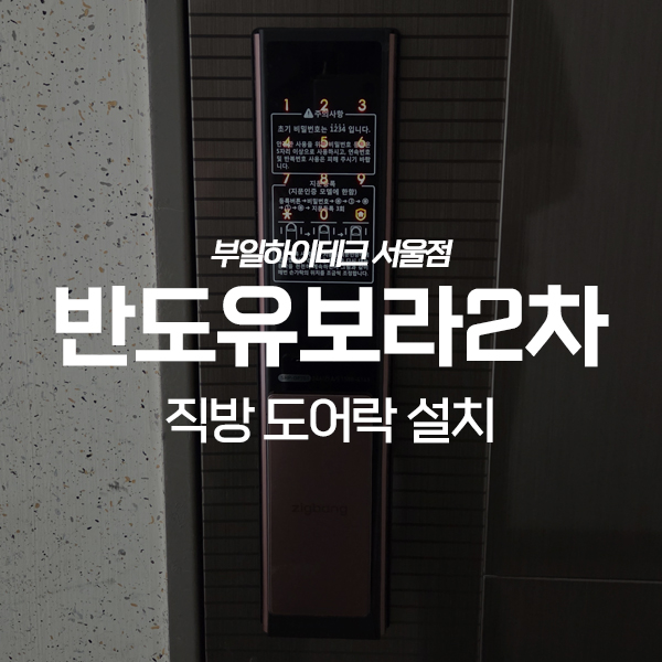  김포 운양동 한강신도시반도유보라2차 직방 도어락 교체 설치