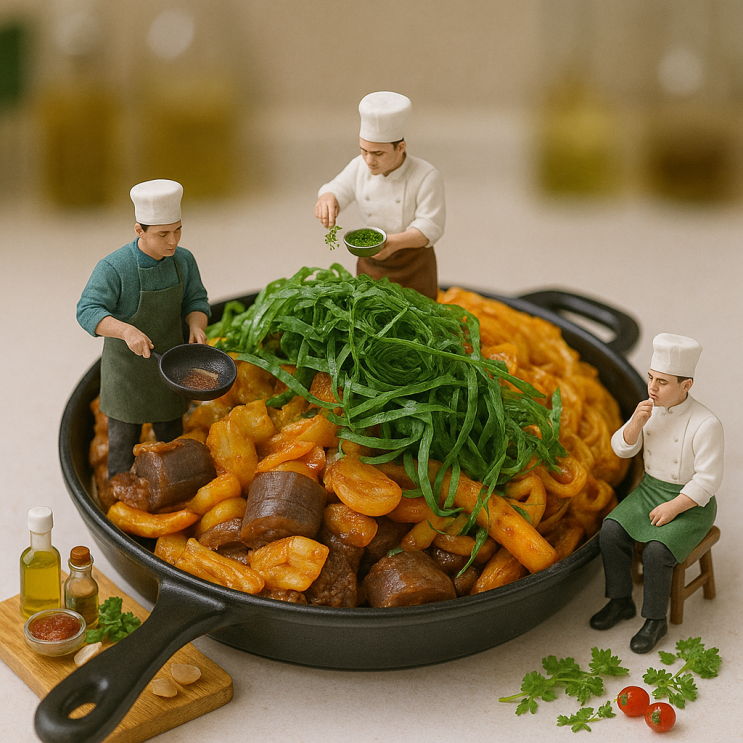  마켓컬리 밀키트 추천 신의주 찹쌀순대 매콤양념 쫄순대볶음 후기