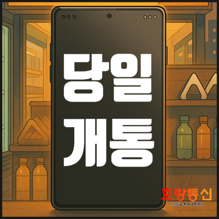  편의점 선불유심 칩 구매 및 개통 방법