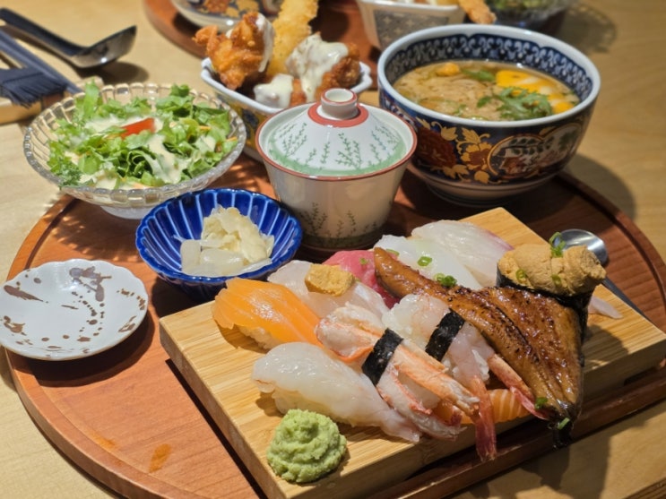  인천 송도 현대아울렛 맛집 스시도쿠 더송도 점심 일식 초밥 데이트