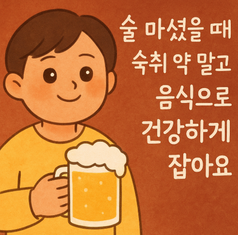  술마셨을때 숙취 약말고 음식으로 건강하게 해결!