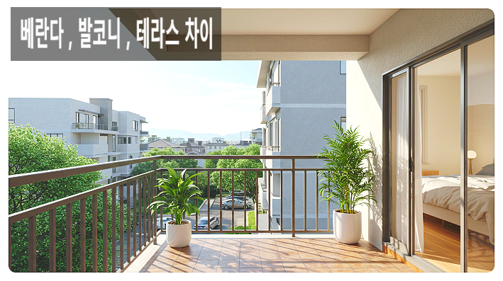  베란다 , 발코니 , 테라스 차이 집중 분석