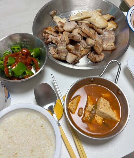  7월 신혼밥상ㅣ여름저녁 집밥기록(정또띠, 서브웨이 또띠아)