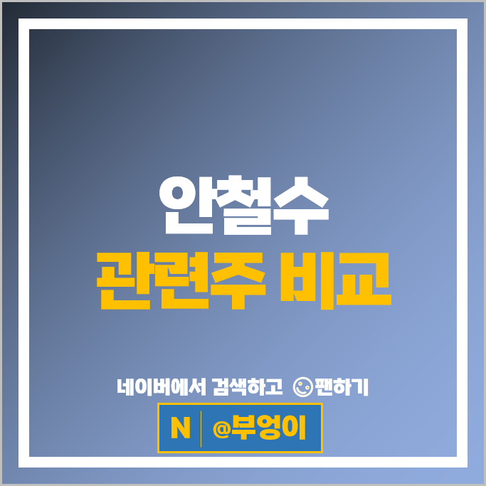 안철수 관련주 정치 테마주 안랩 써니전자 주가 아남전자 주식