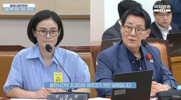  박지원에 "한쪽 눈 없으시잖아요"…김예원 변호사 "내적 친밀감에 결례를"