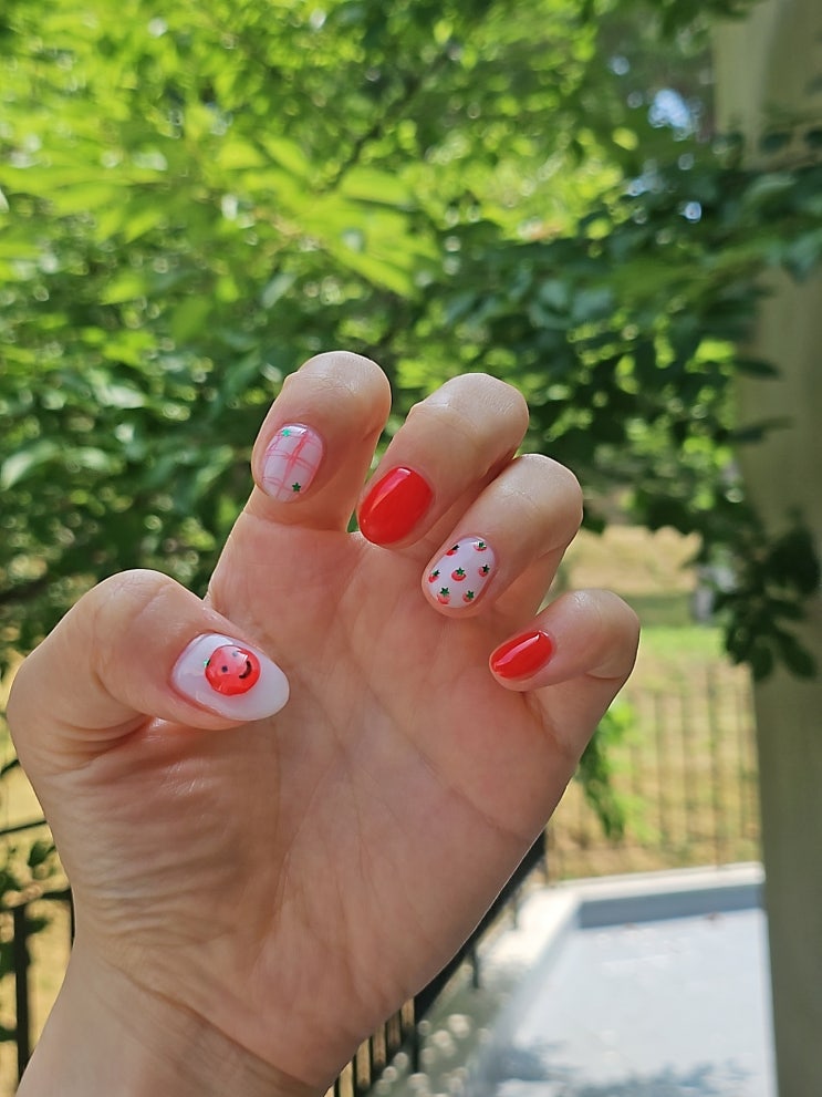  광주 농성동 서리블리네일 재방문 짧은손톱 귀여운 여름아트