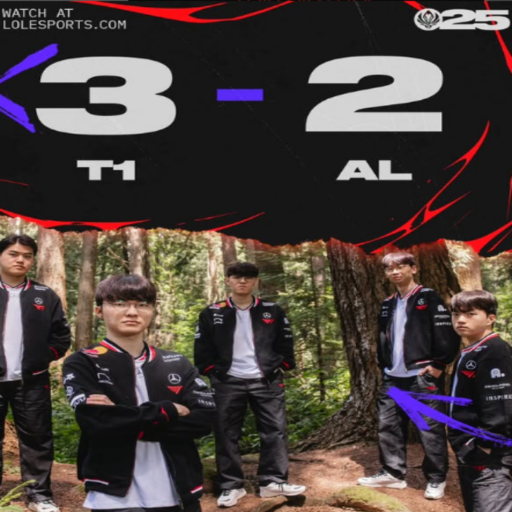 티원(T1)은 LPL에 지지 않습니다. 2025 MSI 패자결승 LPL 1위 AL에 풀세트 대접전끝에 승리하며 젠지와 결승 내란 성사!! (도란 대활약, 징크스 신난다, 타잔)