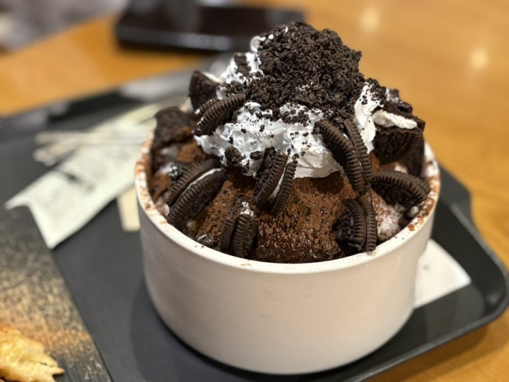  속초 설빙 오레오초코몬스터 빙수 맛집 디저트카페 내돈내산 추천 후기