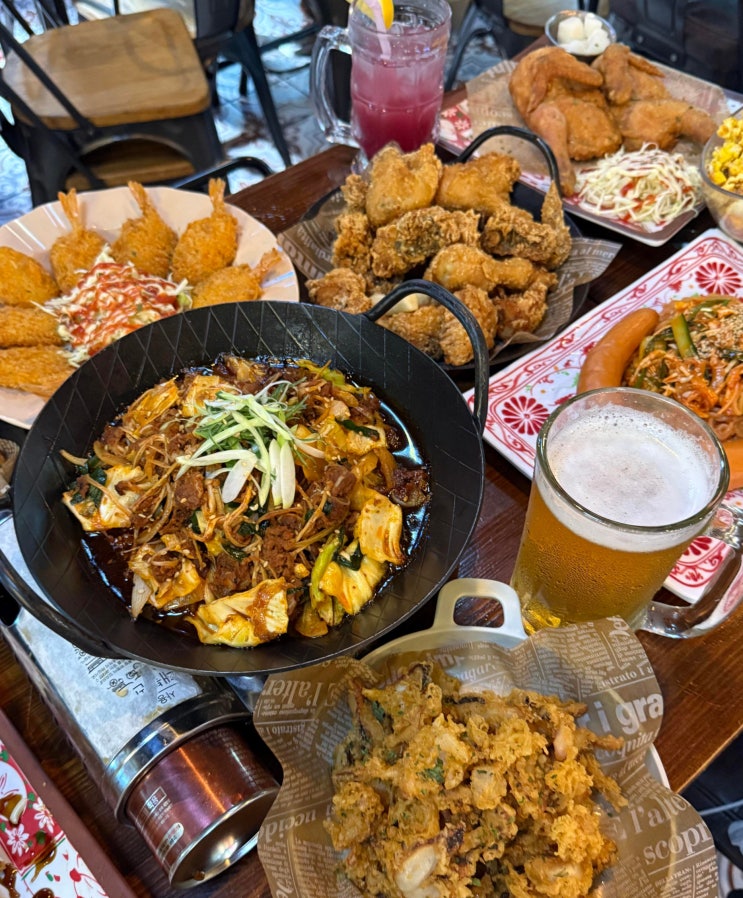  백석역 술집 맥주가 맛있는 눈내리는 맥주 마을