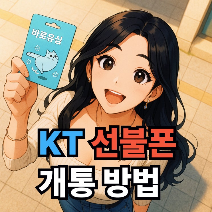  KT 선불폰 개통 바로유심 활용방법