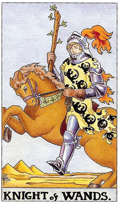  [타로카드 해석] 타로카드 완드 12번(Knight of Wands)을 알아보자