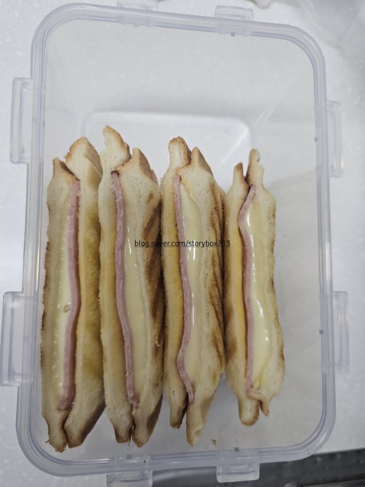  도무스 와플기로 5분 완성! 햄치즈샌드위치｜아이간식, 아이도시락, 주말간식 추천
