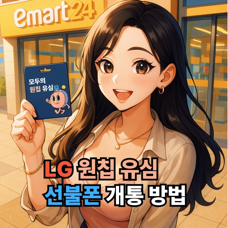  LG 원칩 유심 선불폰 개통 방법 진짜 쉬워요