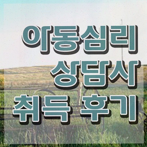  부산 아동심리상담 센터 , 아동심리상담사 자격증 합격한 전략 요약