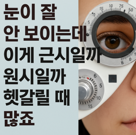  원시 증상 고도 근시, 초고도 난시 근시 뜻 차이 알아보자